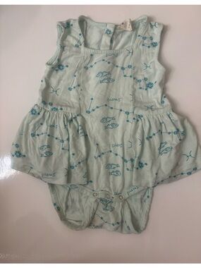 Kate Quinn Bodysuit with Peplum Pisces Astrology Print 🌵12-18 months